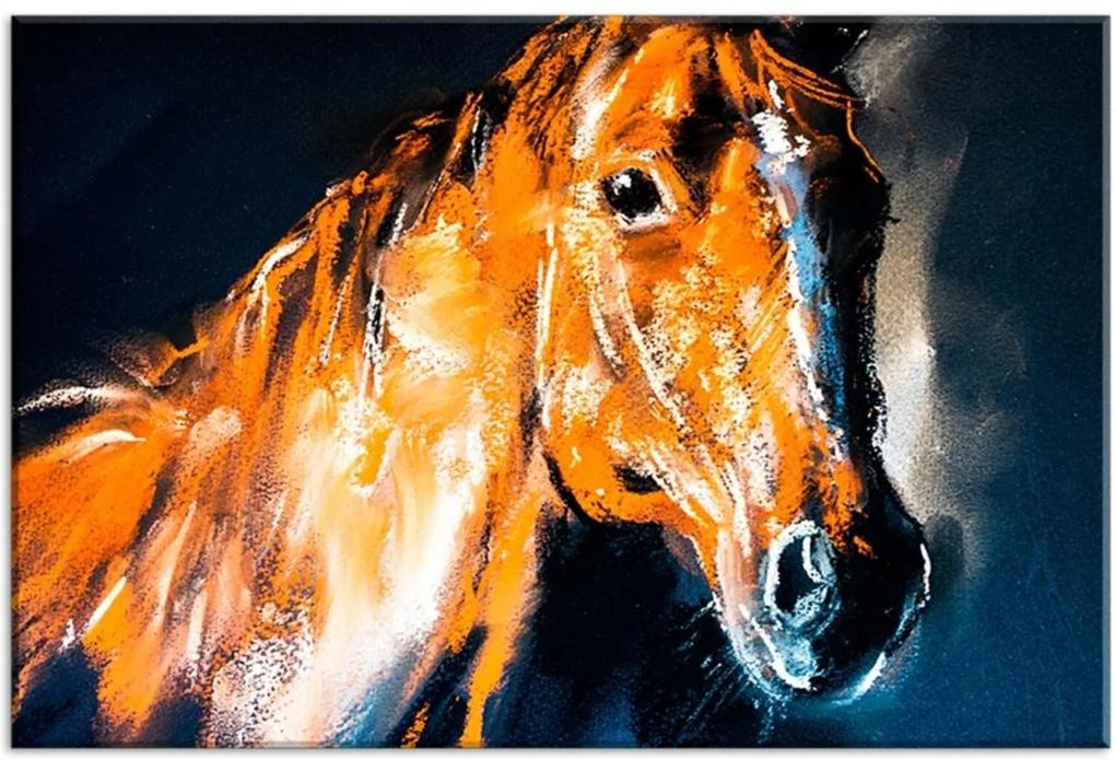 Tela Decorativa Abstrato Cavalo Grande Love Decor