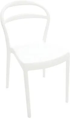 Cadeira Sissi encosto vazado branca Tramontina