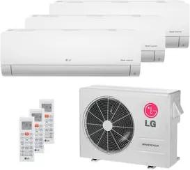 Ar Condicionado Multi Split Inverter LG 24.000 BTUs (2x Evap HW 8.500 + 1x Evap HW 17.100) Quente/Frio 220V