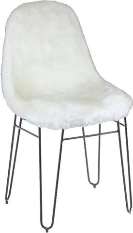 Cadeira Crazy em Pele Sintética Branco
