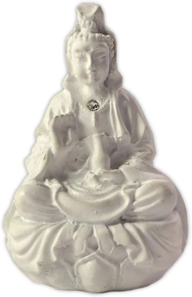 Mini Estátua Kuan Yin em Resina (7cm)