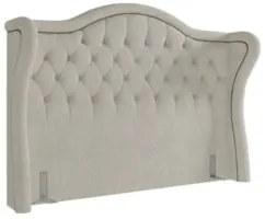 Cabeceira Cama Box Casal 140cm Antibes Z37 Boucle Cru - Mpozenato