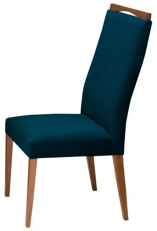 Cadeira Decorativa Lívia Veludo Azul Marinho - Rimac