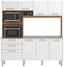 Kit Cozinha Compacta Para Pia Com 8 Portas 6 Gavetas Hera D02 Amendola