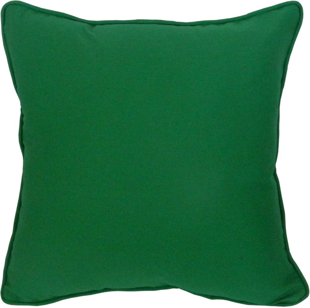 Capa Almofada em Algodão Liso Verde 45x45cm com Viés