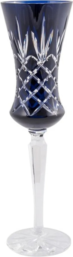 Taça de Cristal para Champagne Azul escuro 150 ml