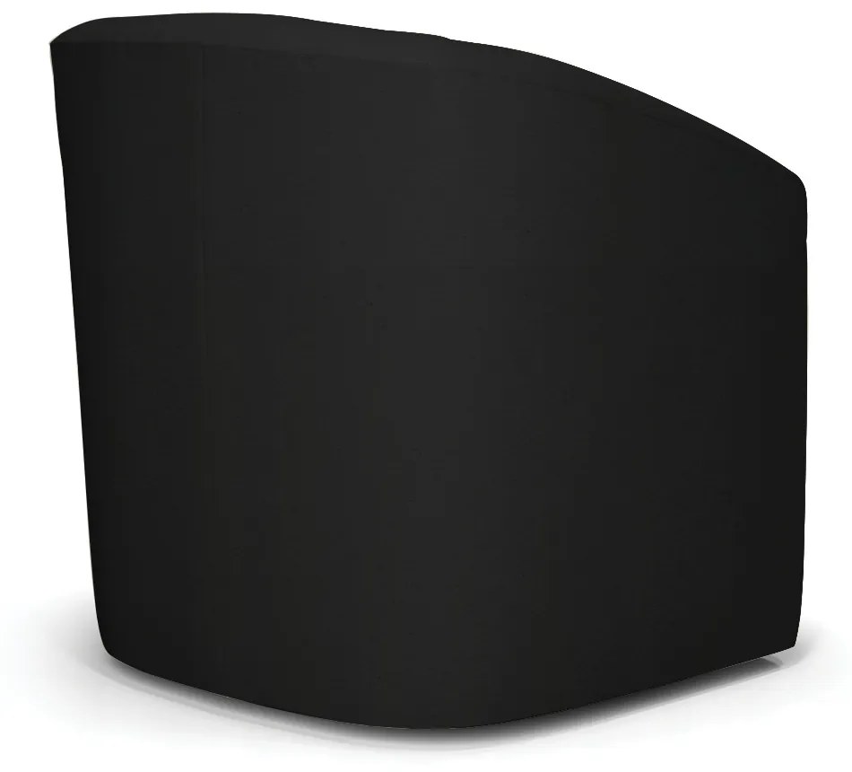 Poltrona Decorativa Base Giratória Stella Max Linho D03 - D'Rossi - A79 Preto