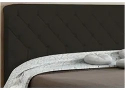 Cabeceira Cama Box Casal Queen 160cm Paris Veludo Chocolate - JS Móvei