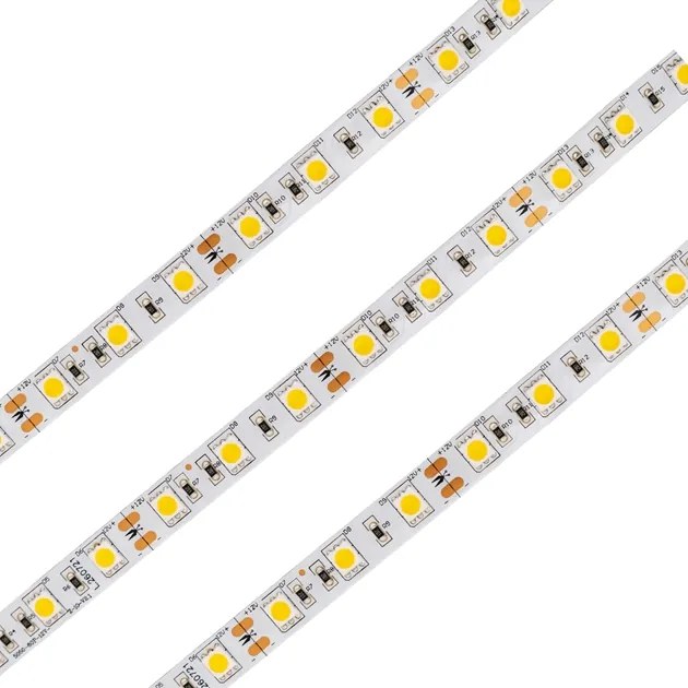 Fita De Led 10W Por Metro 12V 5M Eco - LED BRANCO QUENTE (2700K)