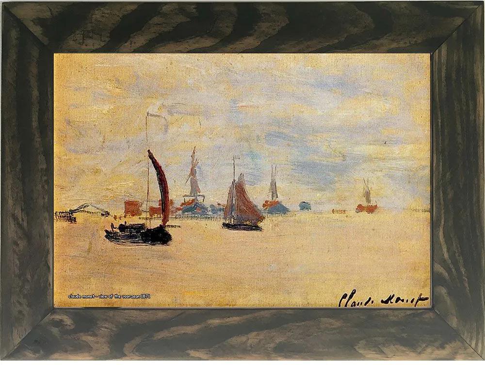 Quadro Decorativo A4 View of the Voorzaan 1871 - Claude Monet Cosi Dimora