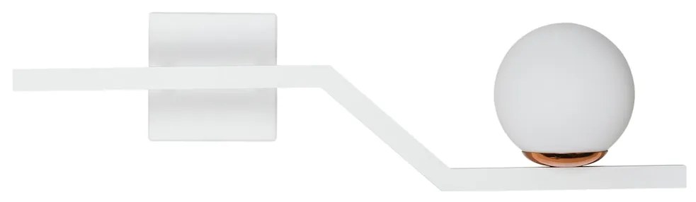 Arandela Zig 56X15X15Cm 1Xg9 / Globo Ø12Cm | Usina 16833/1 (BZ-M / ORV-PV - Bronze Metálico / Ouro Velho Brilho Polido Verniz, FOSCO)