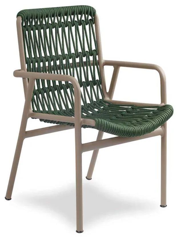 Cadeira Vino Área Externa Trama Corda Náutica Estrutura Alumínio Eco Friendly Design