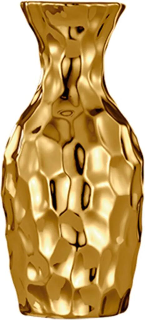 Vaso Mart de Cerâmica Dourado