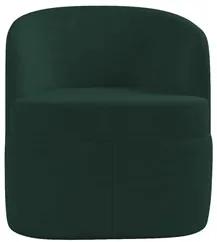 Poltrona Giratória Decorativa para Sala Dandara K04 Veludo Verde - Mpo