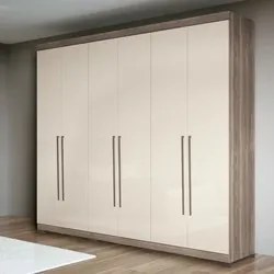 Guarda Roupa Casal 6 Portas Versalhes New Castanha/Off White - Santos