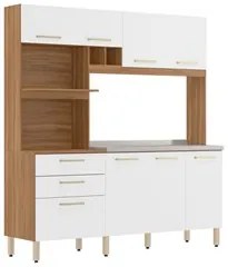 Kit Cozinha Compacta Para Pia Com 8 Portas 6 Gavetas Hera D02 Amendola