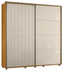 Guarda Roupa Casal 230cm Com 2 Portas Verbena Off/Cinamomo Z10 - Mpoze