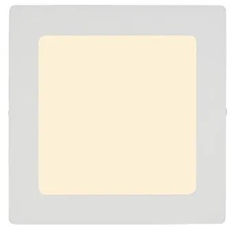 Plafon Led Sobrepor Quadrado Branco 12W Yamamura - LED BRANCO QUENTE (3000K)