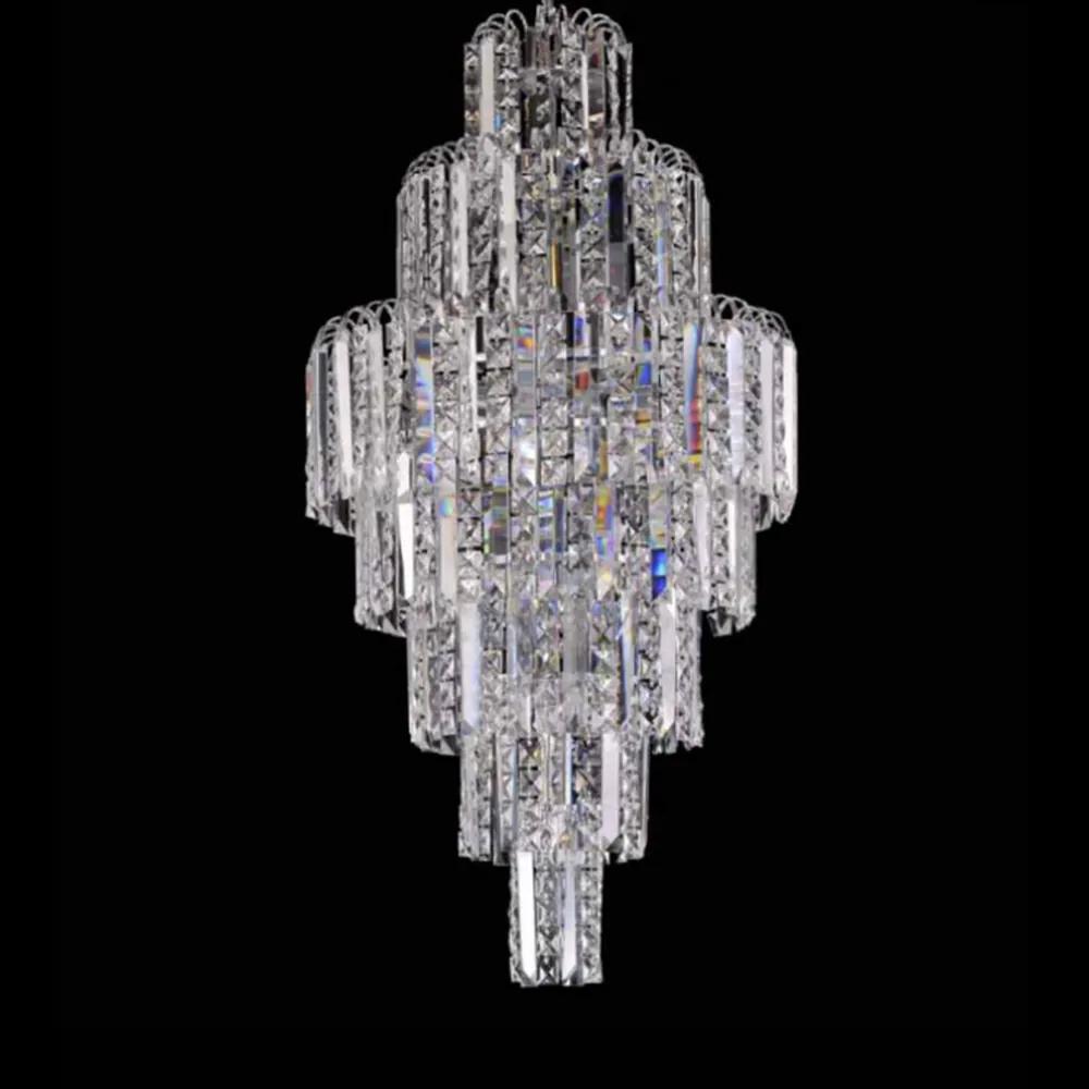 Lustre Clássico em Cristal 8 Lâmpadas 90 cm x 45 cm
