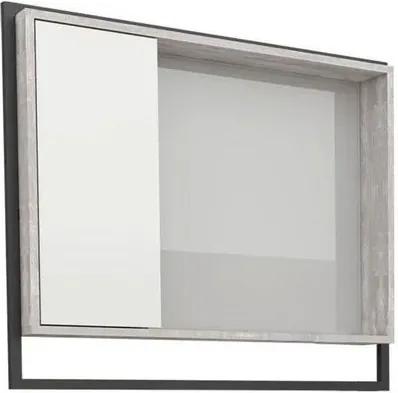 Espelheira para Banheiro 80cm MDF Apoema Branco com Calcare 79,5x70x13,2cm - Cozimax - Cozimax