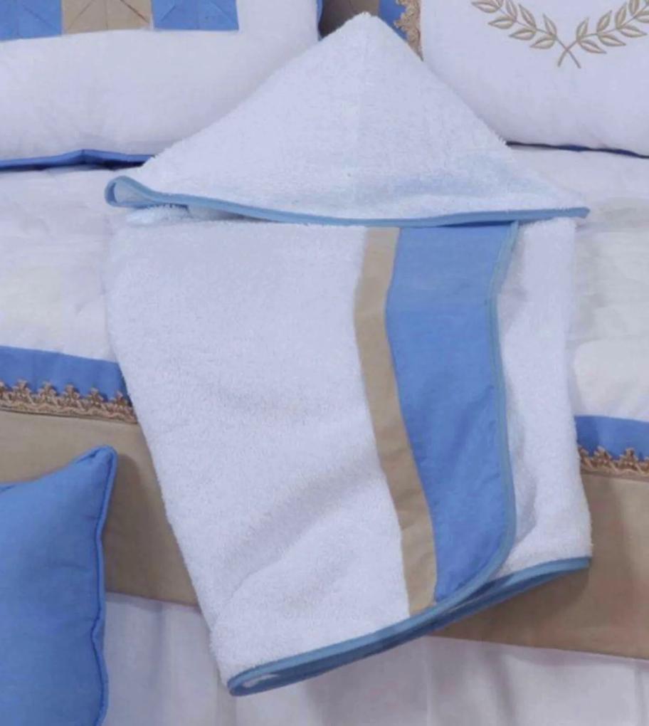 Toalha de Banho com Capuz Realeza Azul
