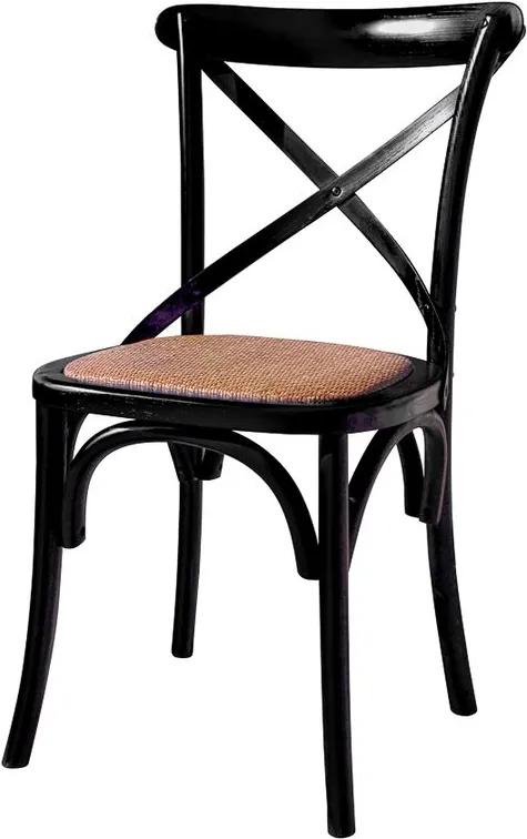 Cadeira de Jantar X Espanha com Rattan - Wood Prime TT 33253