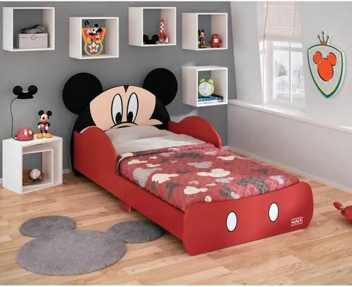 Mini Cama Infantil Mickey Disney Vermelho - Pura Magia