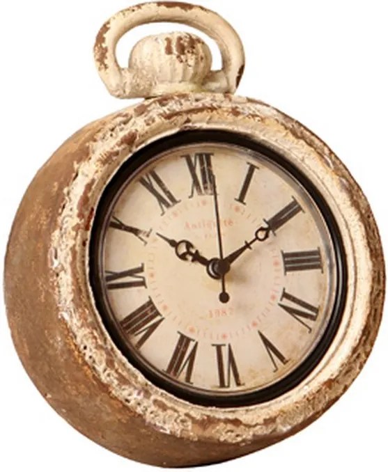 Relógio de Parede Decorativo Santos Dumont de Madeira Envelhecido