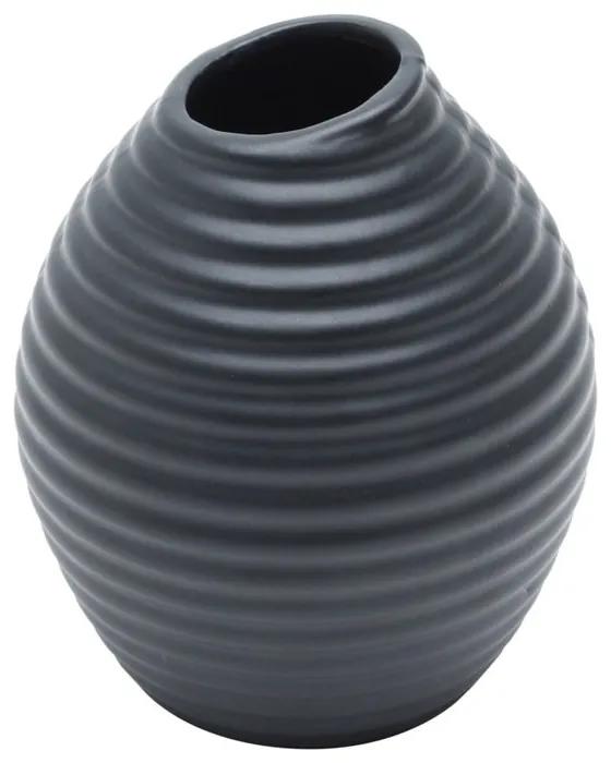 Vaso De Cerâmica Preto 11x13cm 60414 Royal