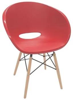 Cadeira Elena vermelha 3D Tramontina