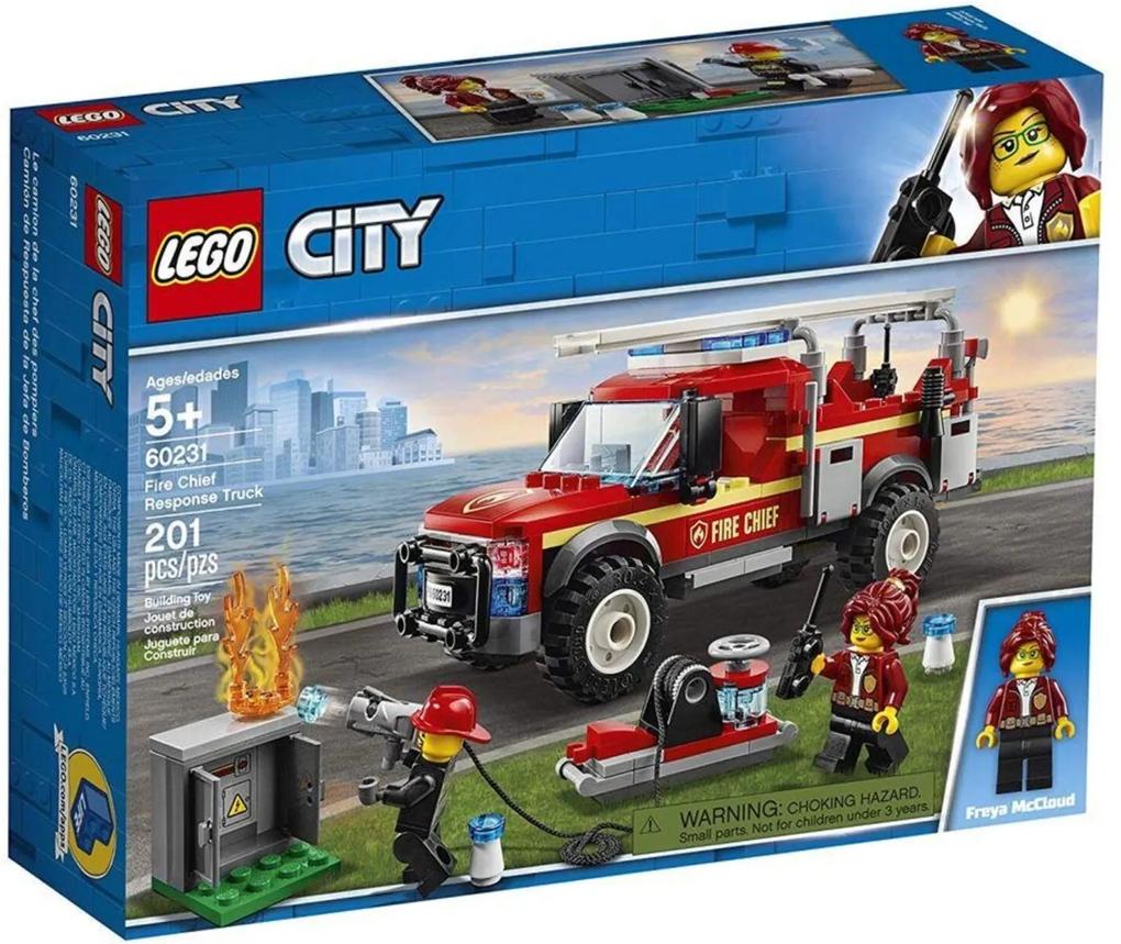 Lego City 60231 Caminhão Do Chefe Dos Bombeiros - Lego
