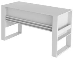 Mesa Para Computador Escrivaninha 2 Gavetas ME4144 Branco - Tecno Mobi