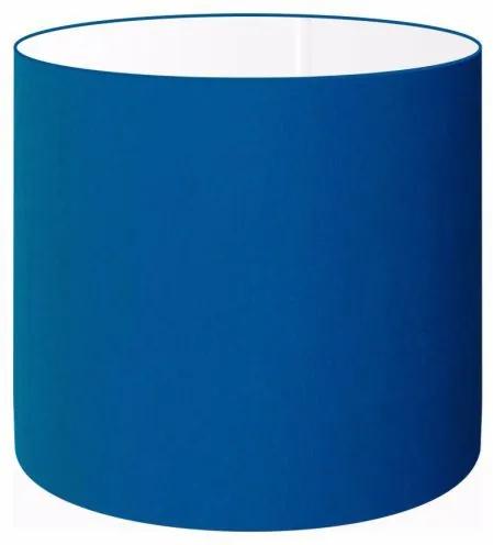Cúpula em Tecido Cilindrica Abajur Luminária Cp-4046 18x18cm Azul Marinho