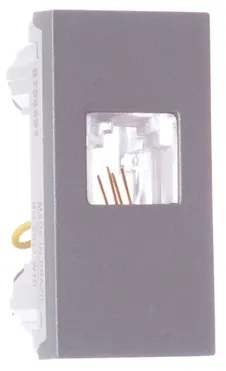 Modulo Tomada Para Telefone Rj11 4 Fios Aluminio Orion