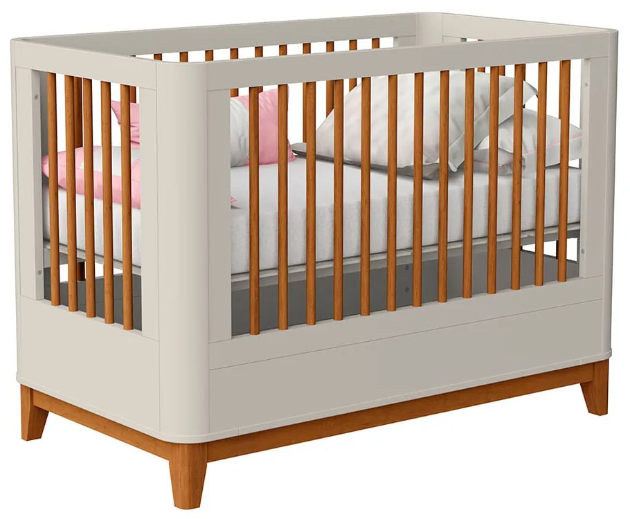 Berço Mini Cama Boom Plus Nordic - Areia Fosco