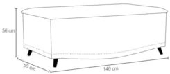 Calçadeira Baú Casal 140cm com Tachas Imperial J02 Veludo Bordô - Mpoz