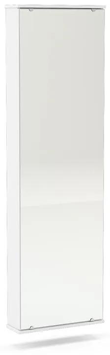 Sapateira Itabuna Com Espelho 1 Porta 5 Prateleiras - Branco