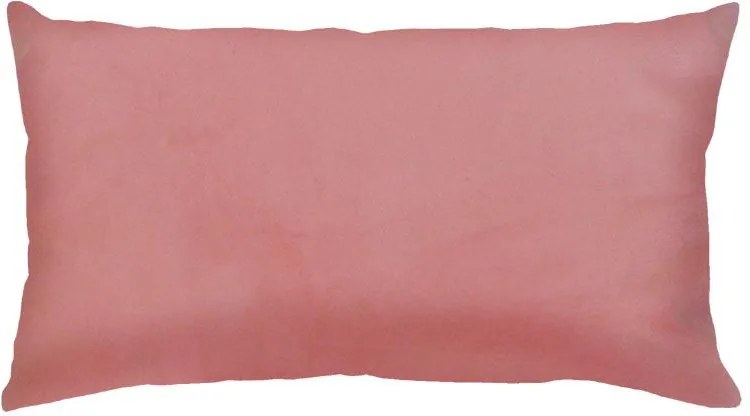 Capa de Almofada Retangular Lisa Rosa 60x30cm