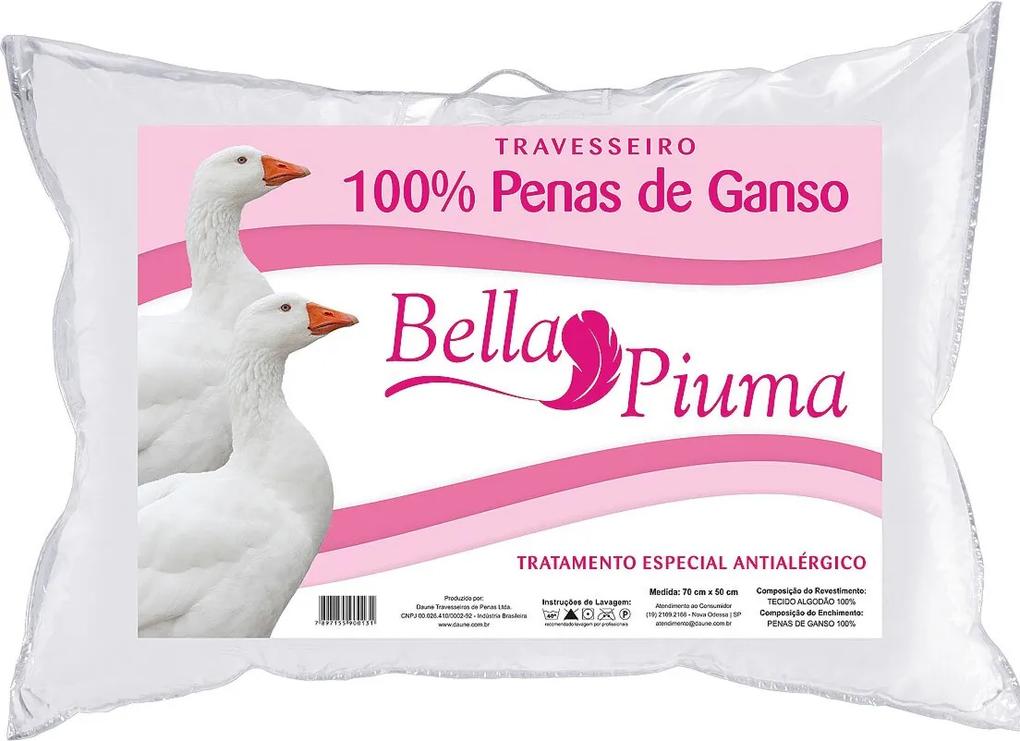 Travesseiro Daune 50x70cm Pena G Bella Piuma Branco