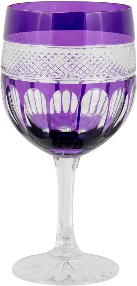 Taça de Cristal Lodz para Água de 500 ml - Purple