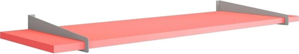 Prateleira de Madeira Home Art Rosa Forma 80cm