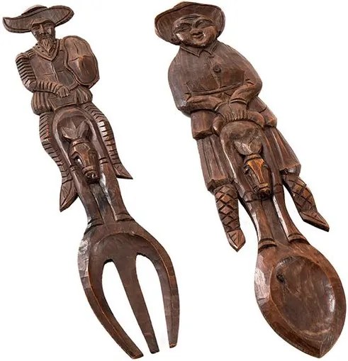 Esculturas Dom Quixote e Sancho Panza