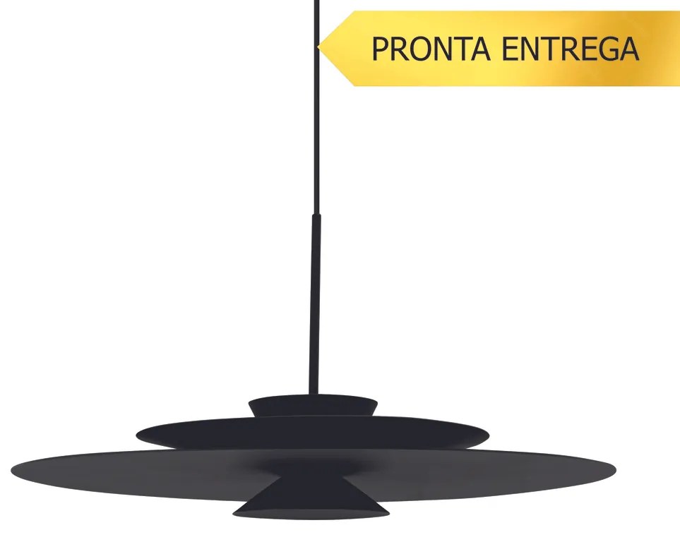 Pendente Tule Ø60X25,4Cm 1Xmr16 - Usina 25121/60 (FA-F - Flor-de-Anis Fosco, Igual a Cor 1)