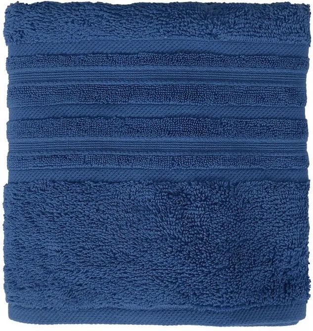 Toalha de Rosto Maxy Fio Penteado - Azul Escuro - Karsten
