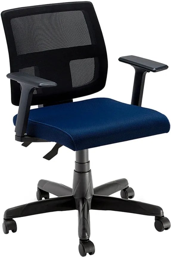 Cadeira Matis Executiva Giratória C/ Rodízio Azul