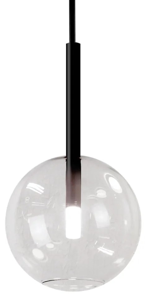 Pendente Ball Ø25X76,4Cm Led 5W - Usina 19725/25 (BT - Branco Texturizado, 3000k, 220v)