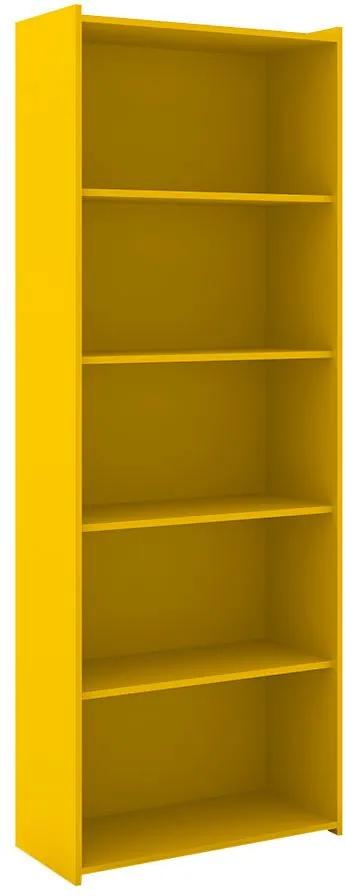Estante para Livros Biblioteca M Esm 201 Amarelo - Móvel Bento
