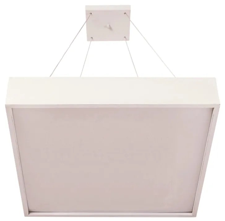 Pendente Ayla 48X48Cm Led 36,8W Bivolt | Usina 19041/48 (AV-M - Avelã Metálico, 3000k)