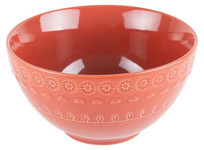 Jogo Bowl Porcelana 6 Peças Grace Carmim 15cm 17584 Wolff
