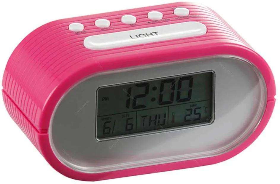Relógio Despertador Slot com Medidor de Temperatura Pink - Urban